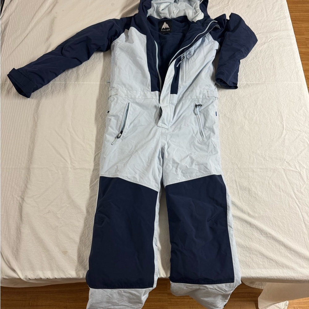 Burton Blue Jumpsuit with High Waist and Loose Fit